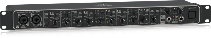BEHRINGER U-Phoria UMC1820, Black, 8-Channel Audio Interface - Golchha Computers