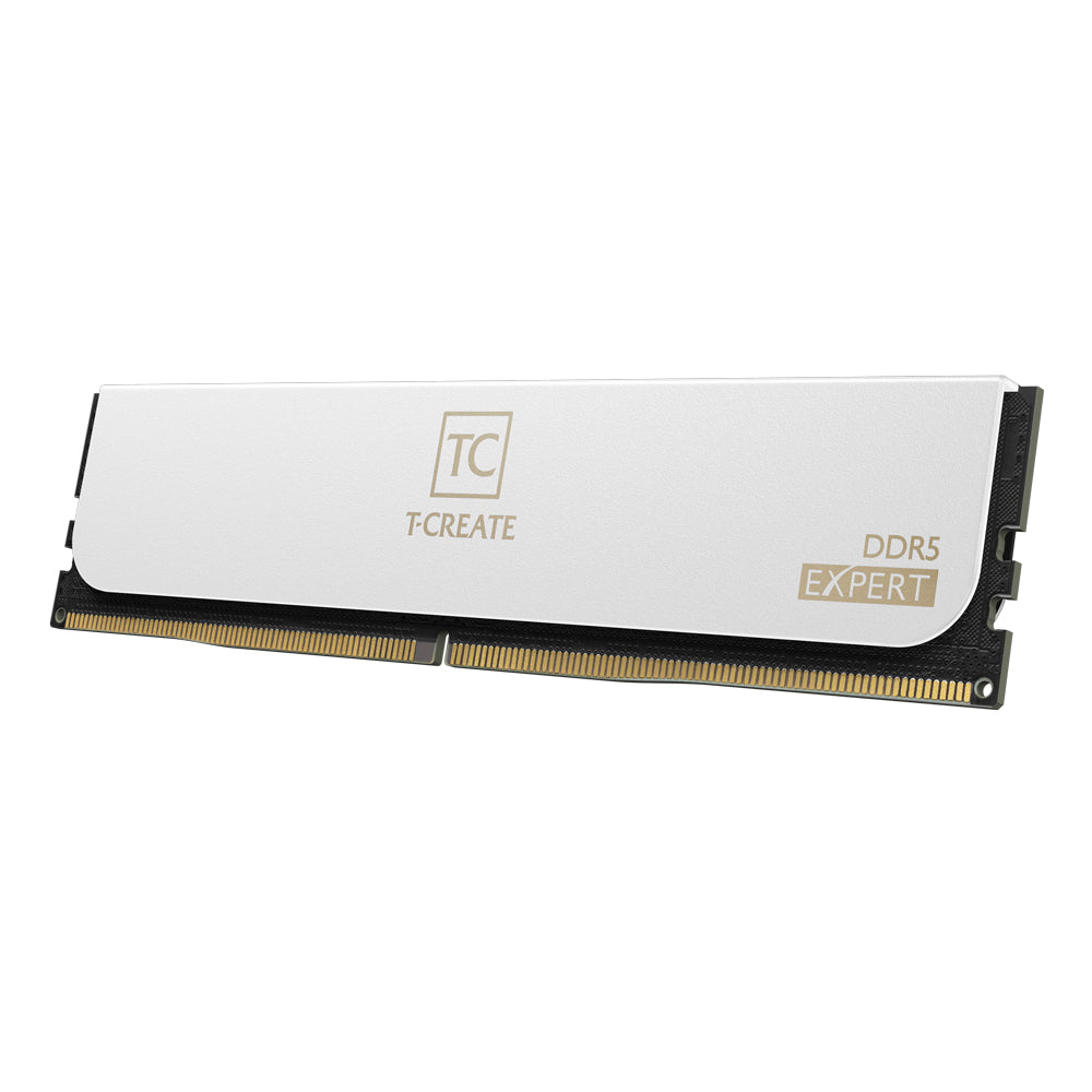 TEAMGROUP T-Create Expert DDR5 32GB (16GB x 2) 6000MHz CL30 Desktop RAM Kit White CTCWD532G6000HC30DC01