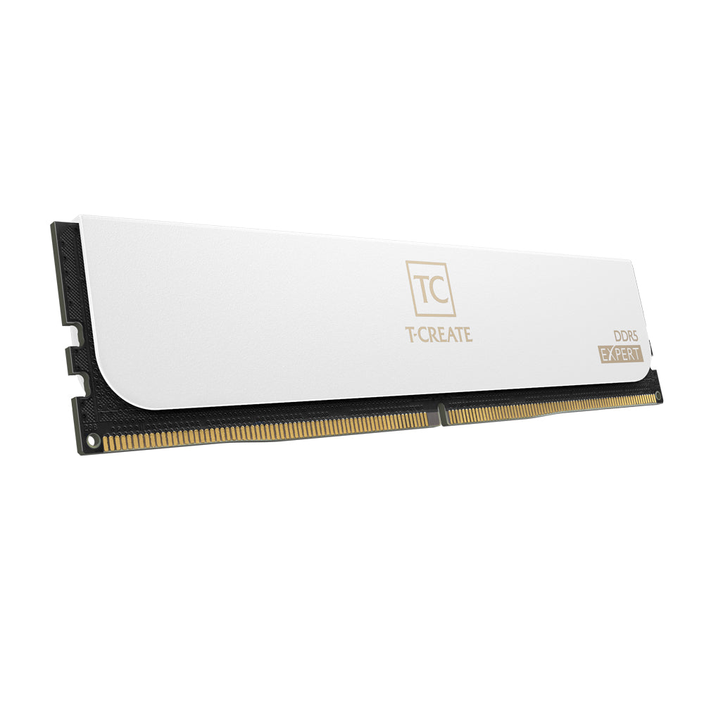 TEAMGROUP T-Create Expert DDR5 32GB (16GB x 2) 6000MHz CL30 Desktop RAM Kit White CTCWD532G6000HC30DC01