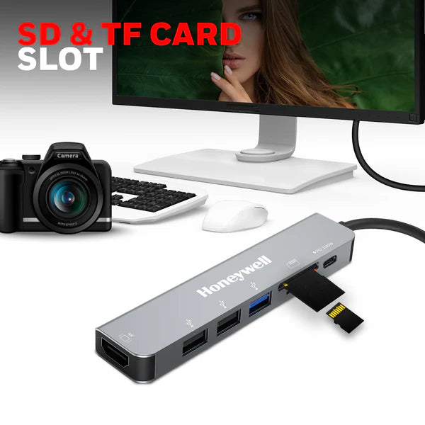 Honeywell 7-in-1 Type C Docking Station - GOLCHHA COMPUTERS 