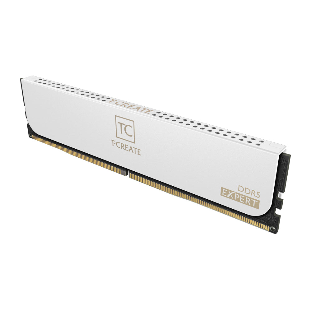 TEAMGROUP T-Create Expert DDR5 32GB (16GB x 2) 6000MHz CL30 Desktop RAM Kit White CTCWD532G6000HC30DC01