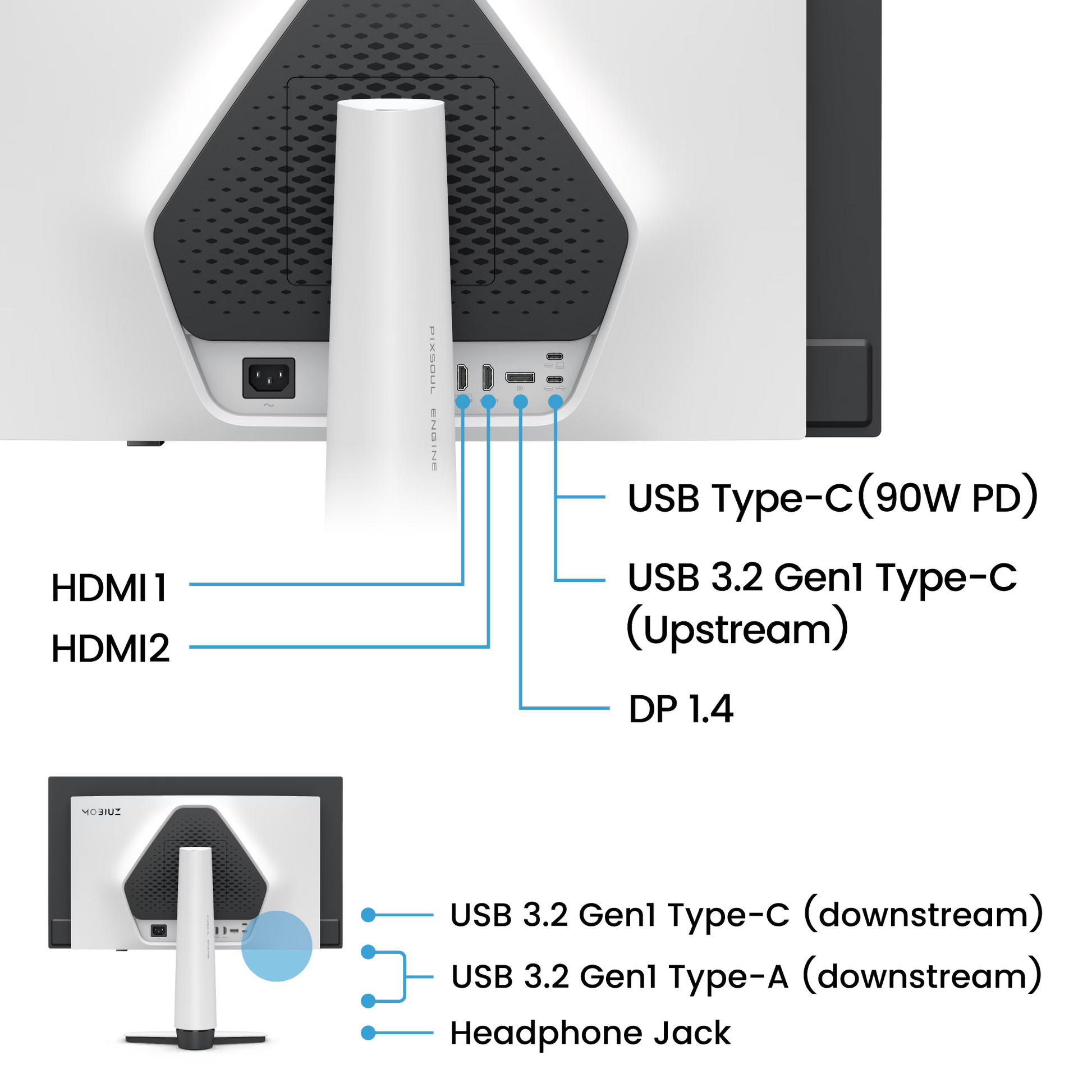 Benq MOBIUZ EX271UZ 27” 4K UHD 4th Gen QD-OLED 240Hz Gaming Monitor - GOLCHHA COMPUTERS 
