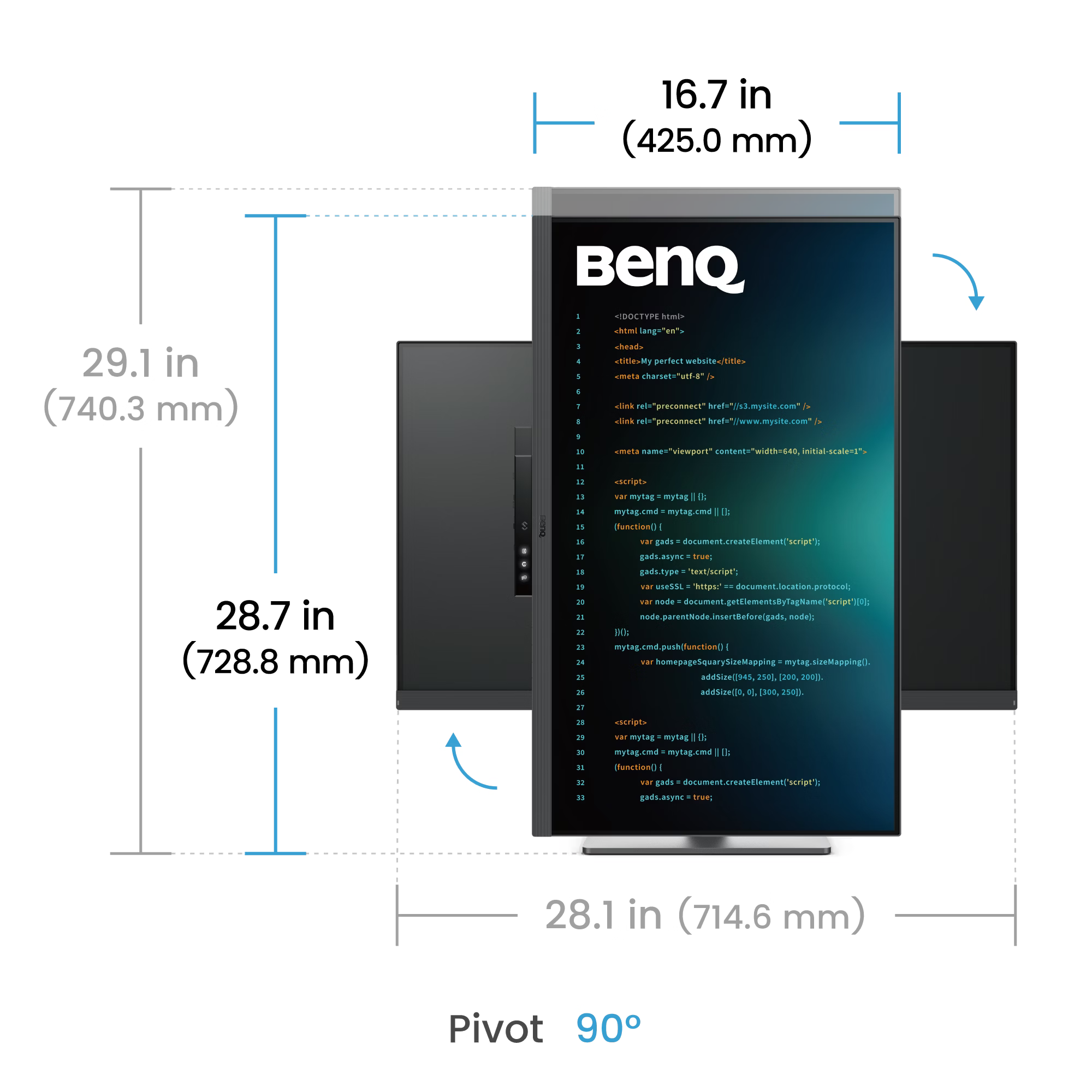 Benq RD320U 32 inch 4K Programming Monitor with MoonHalo Backlight - GOLCHHA COMPUTERS 
