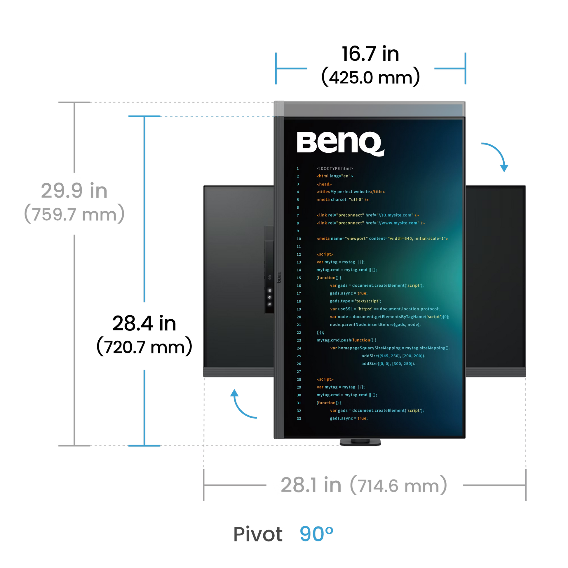 Benq RD320UA 32 inch 4K BenQ Programming Monitor with MoonHalo and Flexible Arm - GOLCHHA COMPUTERS 