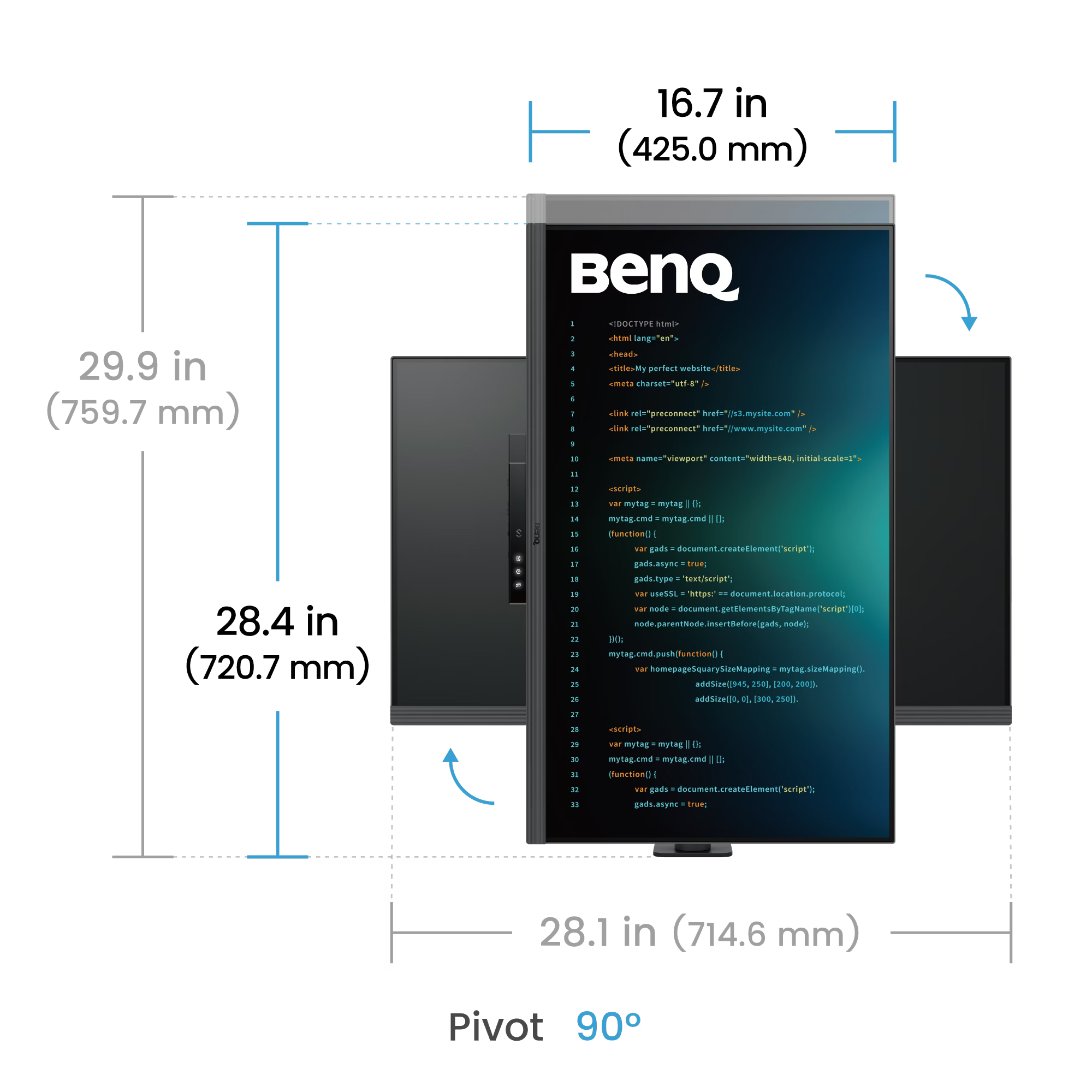 Benq RD320UA 32 inch 4K BenQ Programming Monitor with MoonHalo and Flexible Arm - GOLCHHA COMPUTERS 