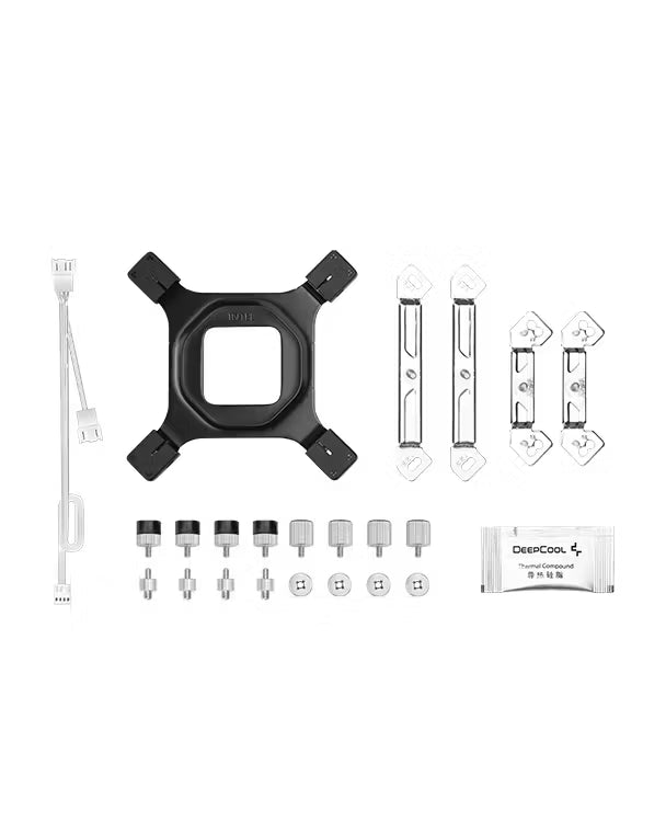 DeepCool AG620 G2 ARGB Dual Tower 120mm CPU Air Cooler (White)