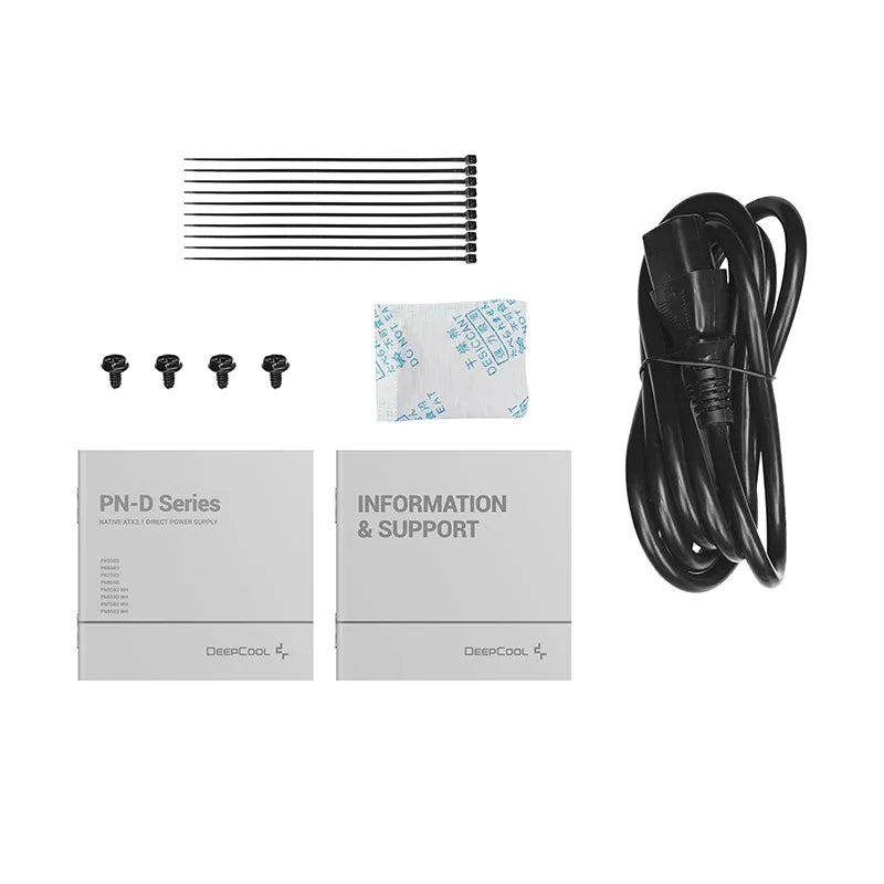 DeepCool PN650D V2 650W 80 Plus Gold ATX 3.1 Non-Modular Power Supply