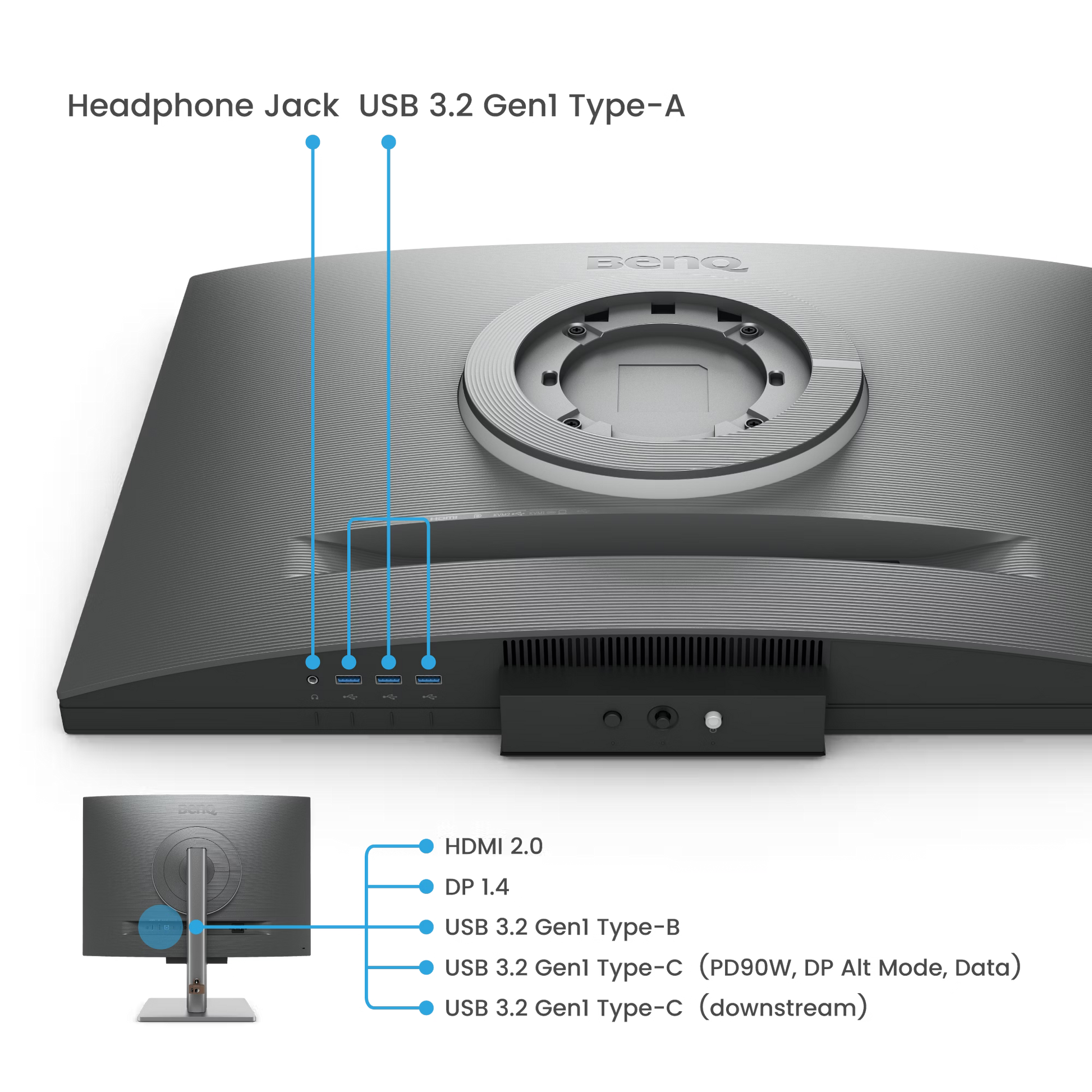 Benq RD280U 28.2 inch 4K+ 3:2 Special Ratio Programming Monitor with Backlight, 90W USB Type-C - GOLCHHA COMPUTERS 