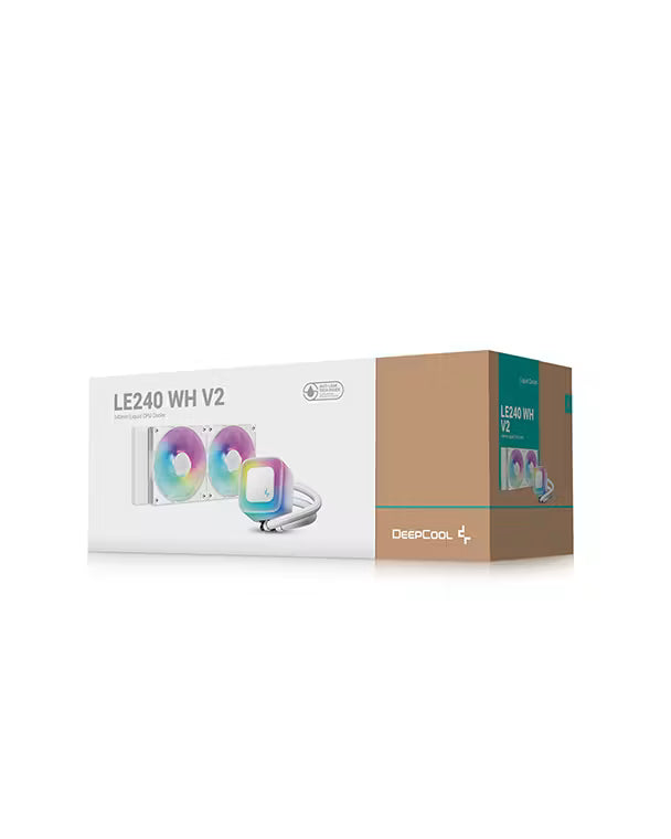 DeepCool LE240 V2 240mm AIO Liquid Cooler (White)