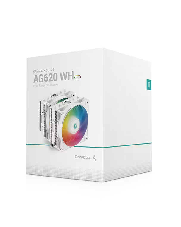 DeepCool AG620 WH/BK ARGB dual-tower 120mm CPU Air cooler