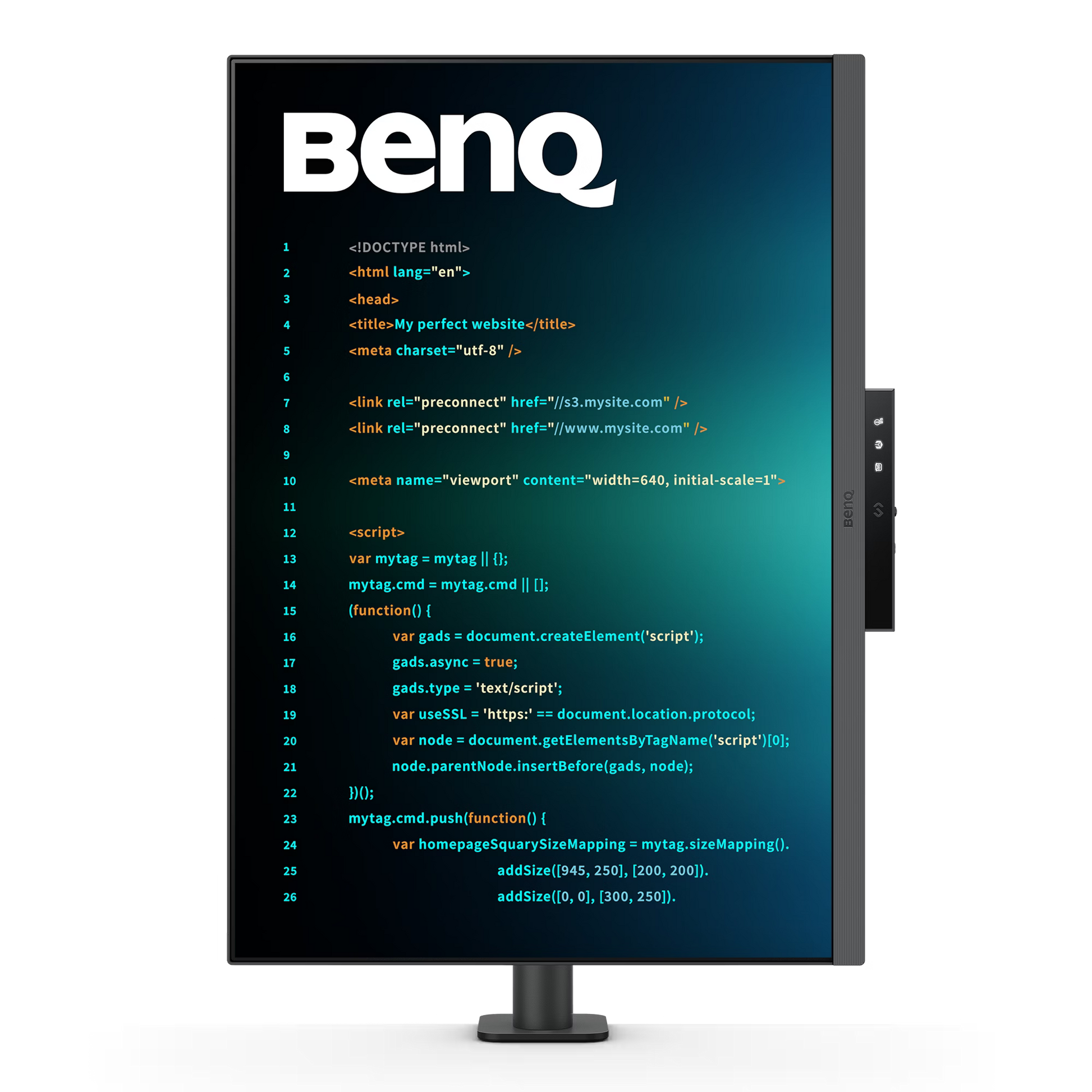 Benq RD280UA 28.2” 4K+ 3:2 Special Ratio Programming Monitor with Ergo-Arm and Backlight, 90W USB Type-C - GOLCHHA COMPUTERS 