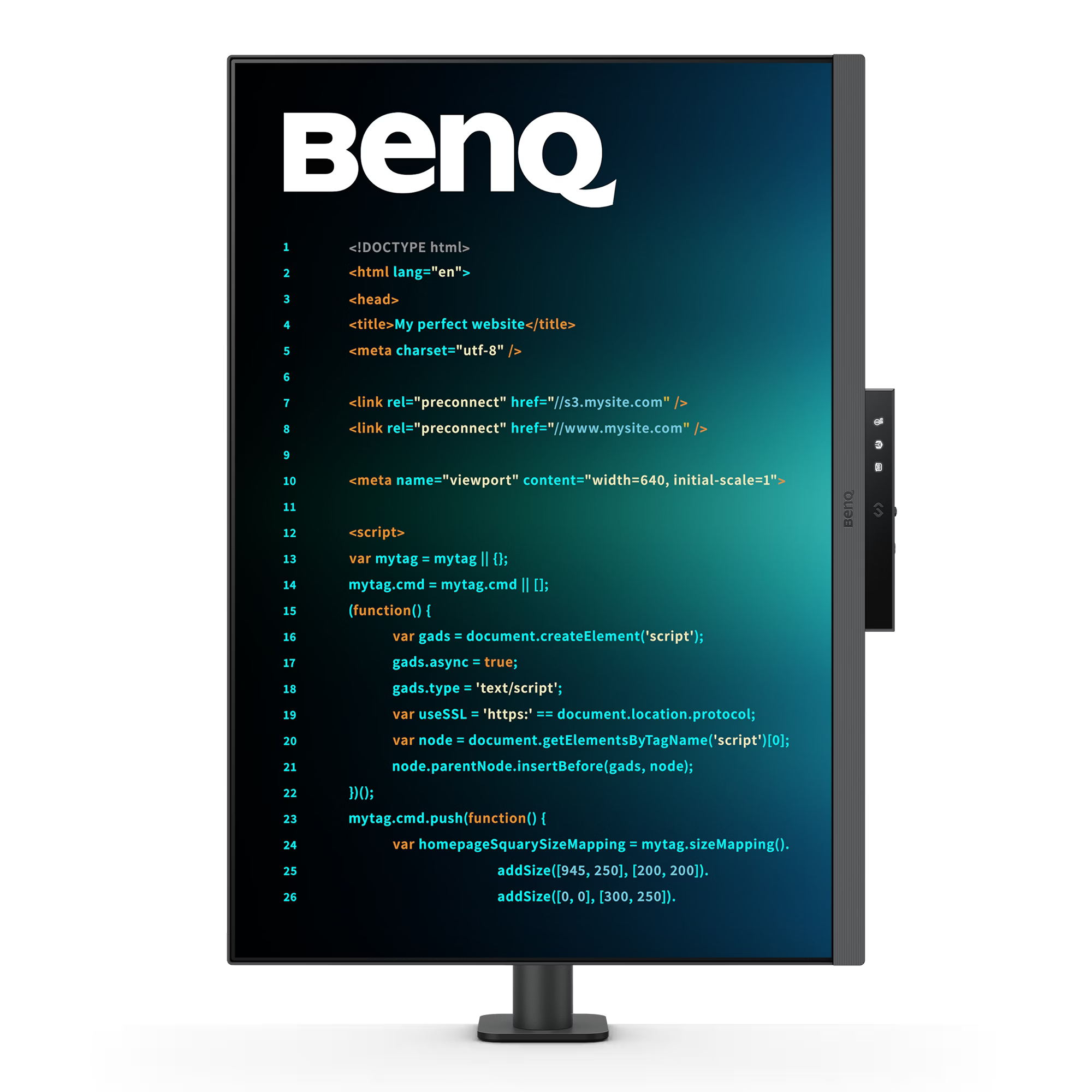 Benq RD280UA 28.2” 4K+ 3:2 Special Ratio Programming Monitor with Ergo-Arm and Backlight, 90W USB Type-C - GOLCHHA COMPUTERS 