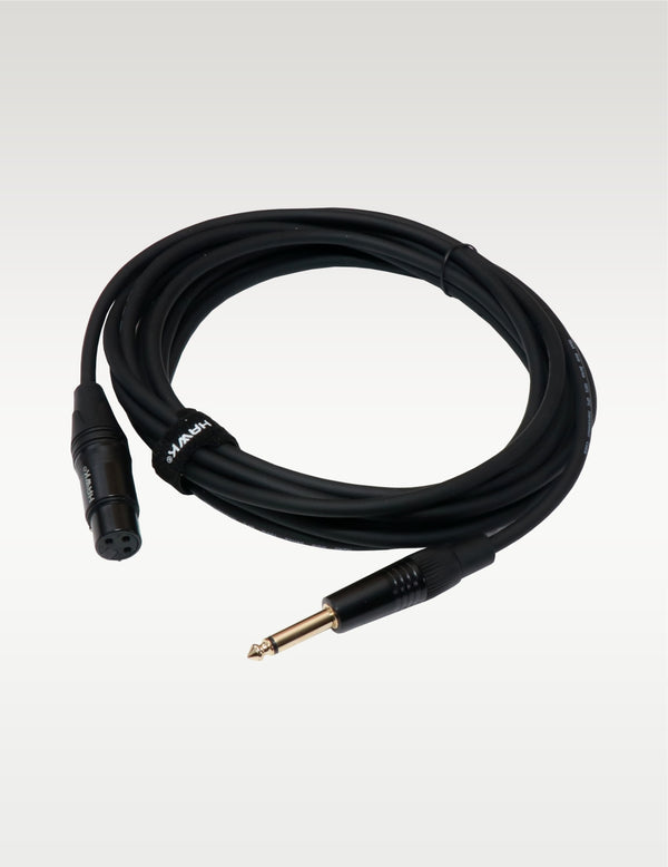 Hawk SXFP-010 Gold Series TS Male to XLR Female Cable – 3 Meter BLACK