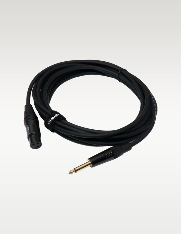 Hawk SXFP-016 Gold Series TS Male to XLR Female Cable – 5 Meter BLACK