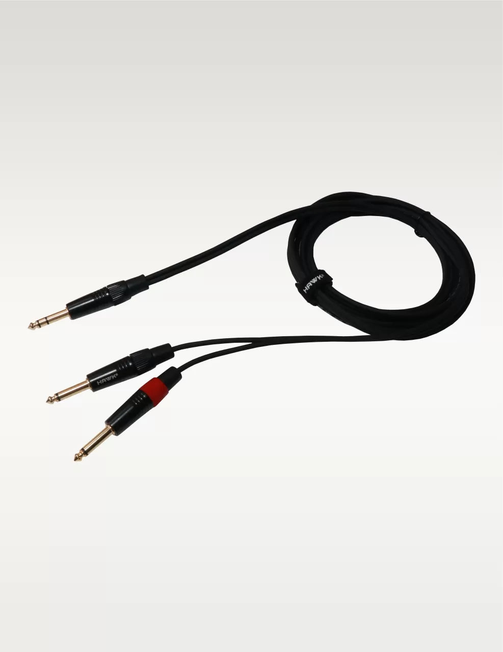 Hawk Proaudio SMPLU03 Y Cable 6.3 MM Stereo Male to Dual 6.3 MM Mono Male -3 Meter - GOLCHHA COMPUTERS 