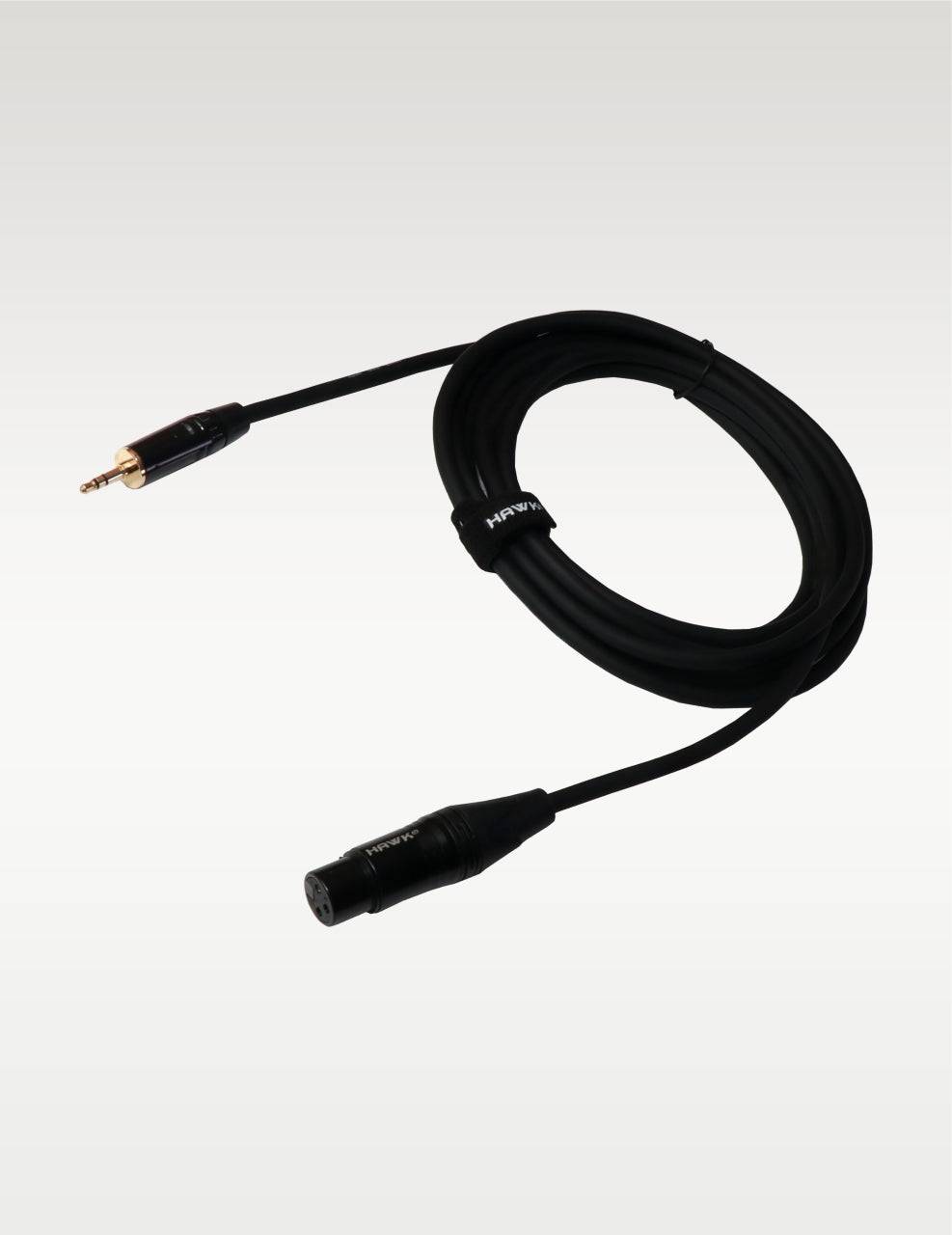 Hawk STXFLU03 3.5 MM Stereo Male to XLR Female -3 Meter - Golchha Computers