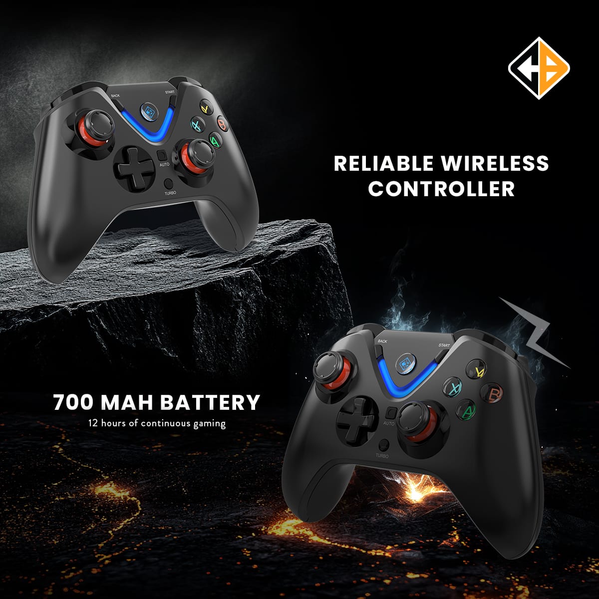 Cosmic Byte ARES Wireless Controller for PC with Magnetic Triggers Upgraded Hall Effect Joysticks