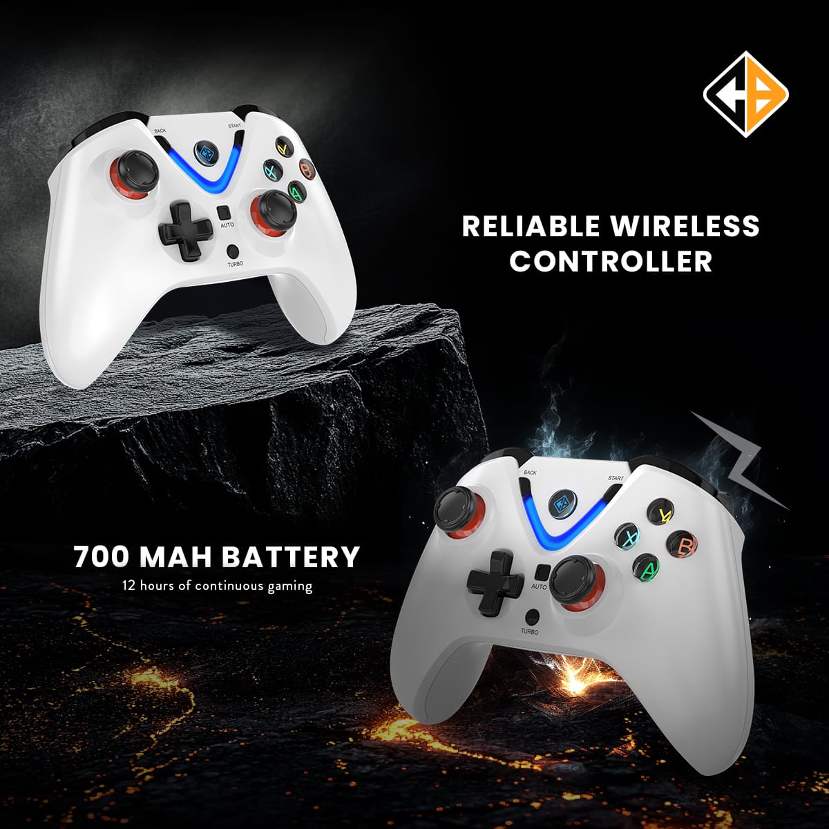 Cosmic Byte ARES Wireless Controller for PC with Magnetic Triggers Upgraded Hall Effect Joysticks