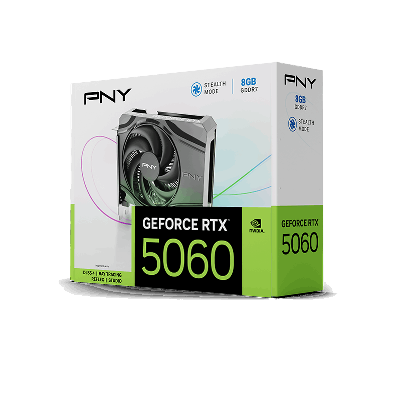 PNY NVIDIA GeForce RTX 5060 Single Fan GDDR7 Graphics Card - GOLCHHA COMPUTERS 