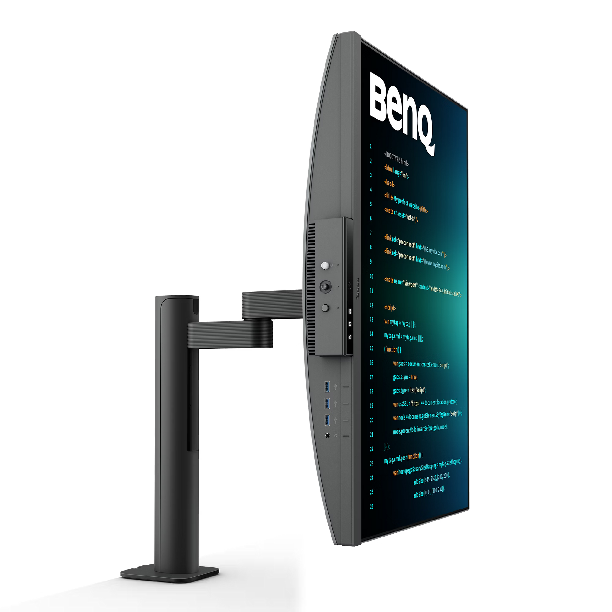 Benq RD280UA 28.2” 4K+ 3:2 Special Ratio Programming Monitor with Ergo-Arm and Backlight, 90W USB Type-C - GOLCHHA COMPUTERS 