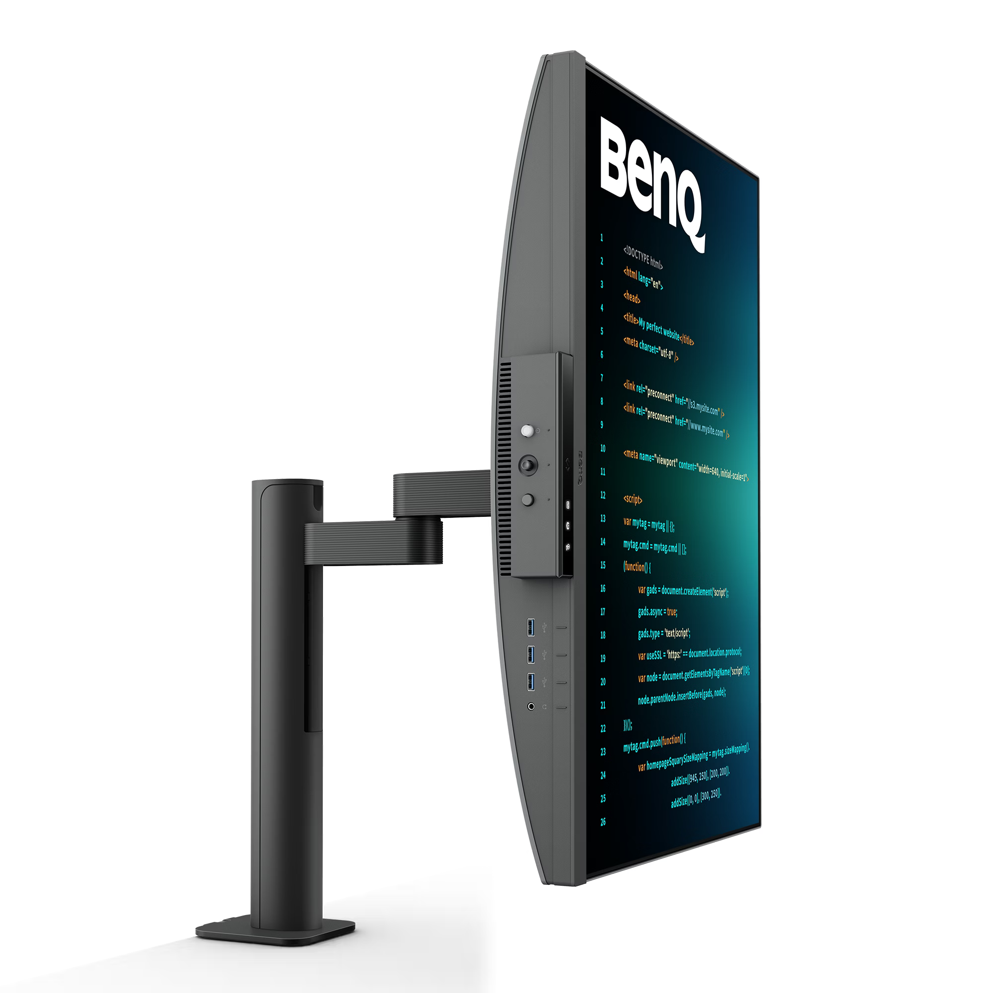 Benq RD280UA 28.2” 4K+ 3:2 Special Ratio Programming Monitor with Ergo-Arm and Backlight, 90W USB Type-C - GOLCHHA COMPUTERS 