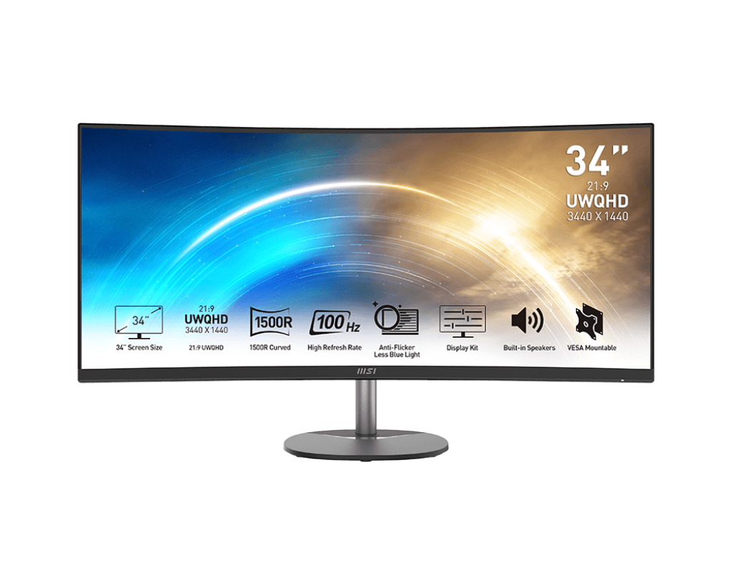 MSI PRO MP341CQ 34-Inch FHD Monitor - GOLCHHA COMPUTERS 