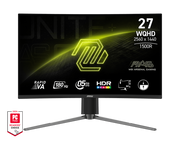 MSI MAG 27CQ6PF 27 Inch WQHD Curved Gaming Monitor