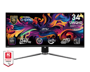 MSI MPG 341CQPX QD-OLED 34 Inch 2K UWQHD Curved Gaming Monitor - GOLCHHA COMPUTERS 