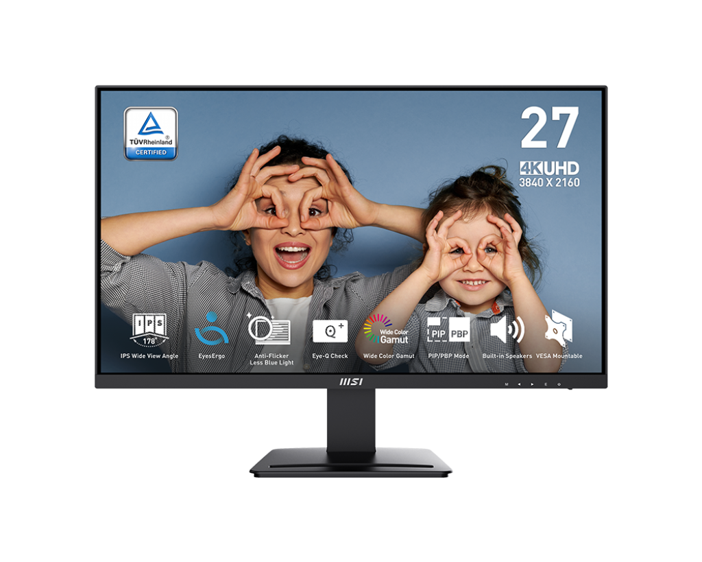 MSI PRO MP273U 27 Inch 4K UHD Office Monitor - GOLCHHA COMPUTERS 