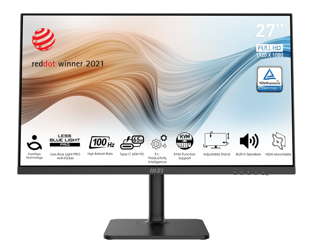 MSI Modern MD272XP 27 Inch FHD Office Monitor - GOLCHHA COMPUTERS 