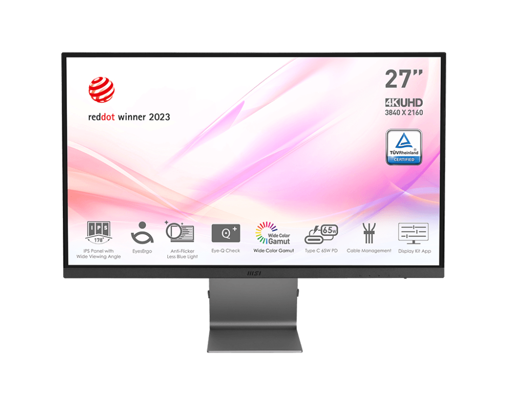 MSI Modern MD271UL, 27 Inch, IPS Panel, 4K UHD Monitor - GOLCHHA COMPUTERS 