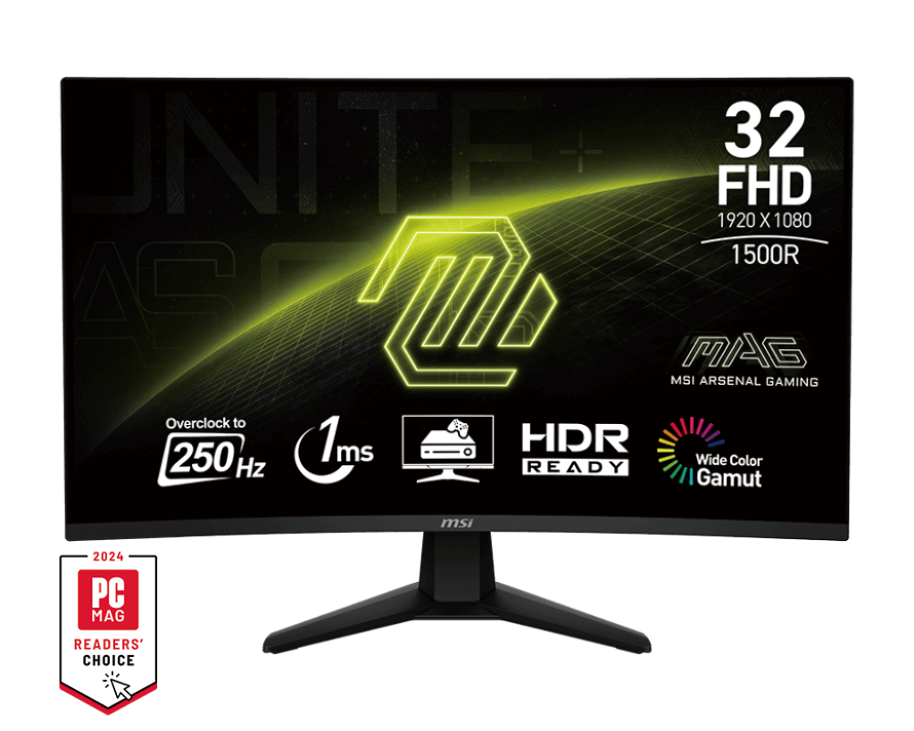 MSI MAG 32C6X 32 Inch FHD Curved Gaming Monitor - GOLCHHA COMPUTERS 