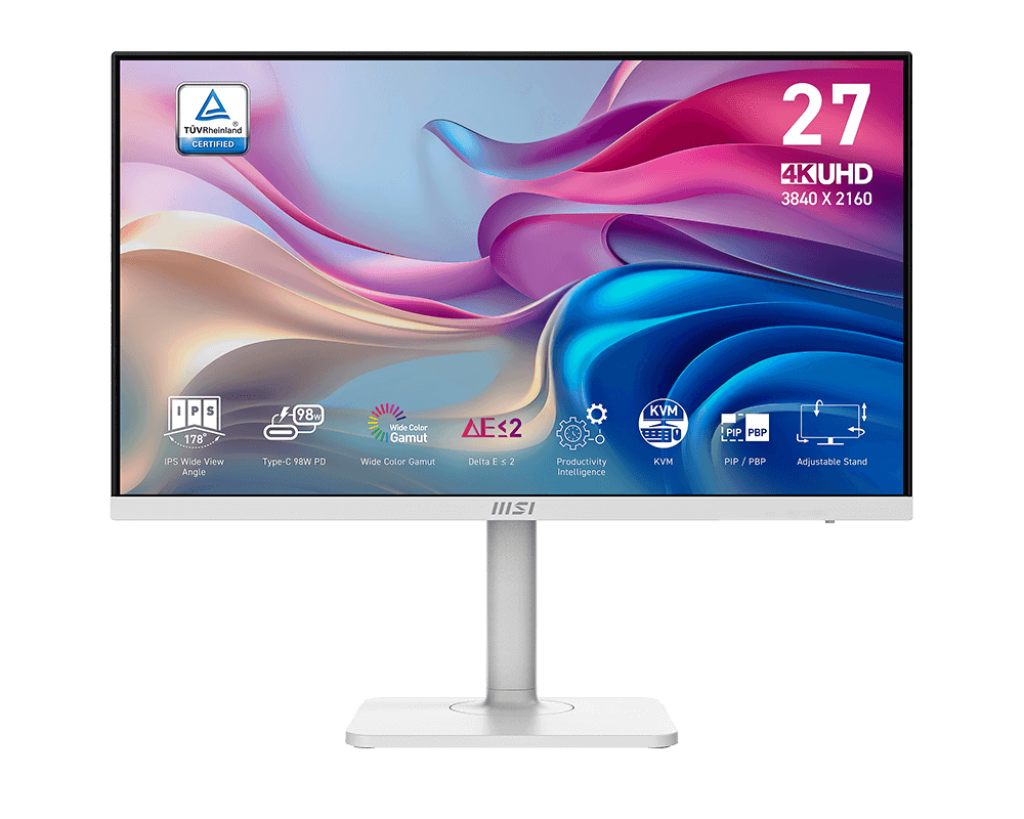 MSI Modern MD272UPHW 27 Inch 4K UHD 60 Hz Office Monitor - GOLCHHA COMPUTERS 