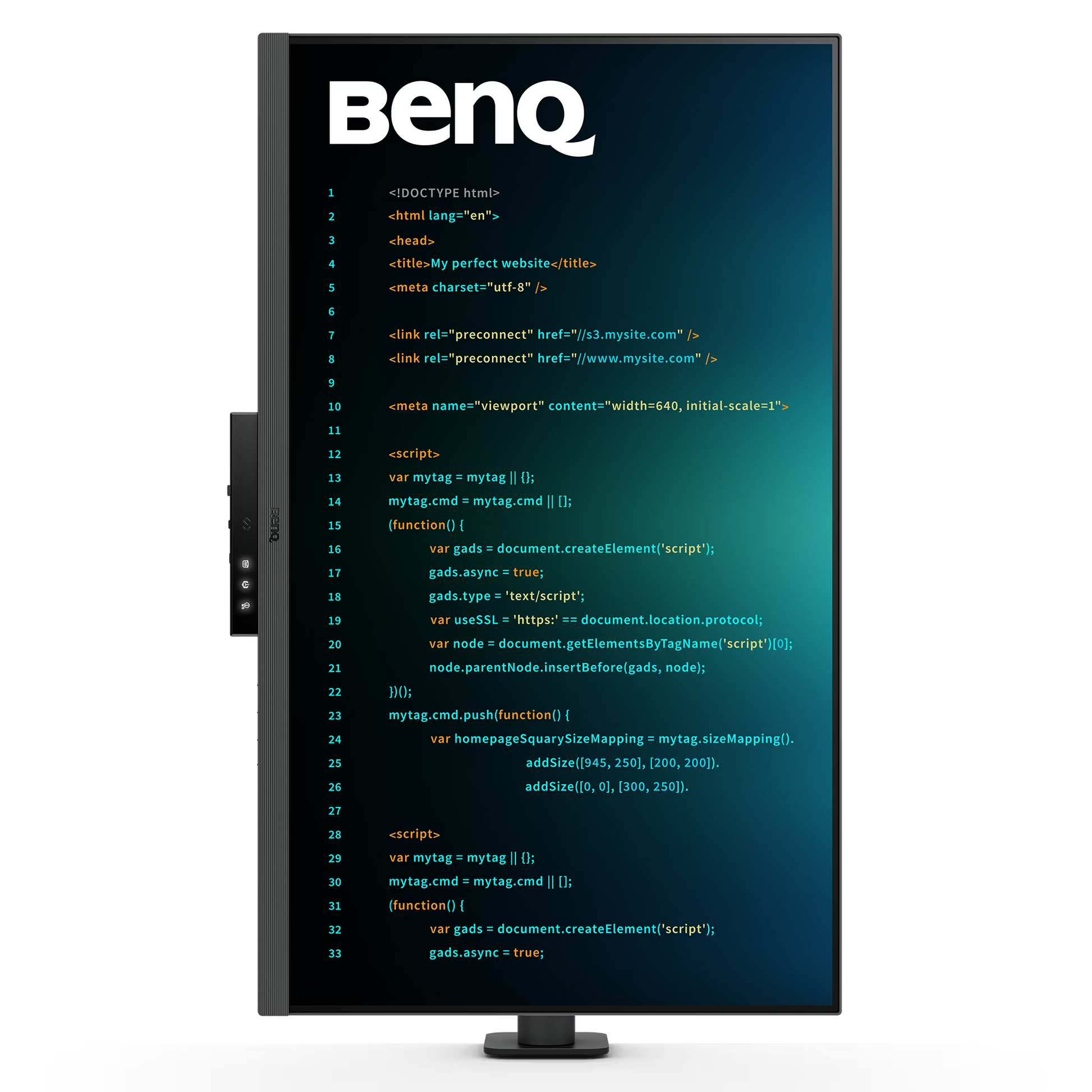 Benq RD320UA 32 inch 4K BenQ Programming Monitor with MoonHalo and Flexible Arm - GOLCHHA COMPUTERS 