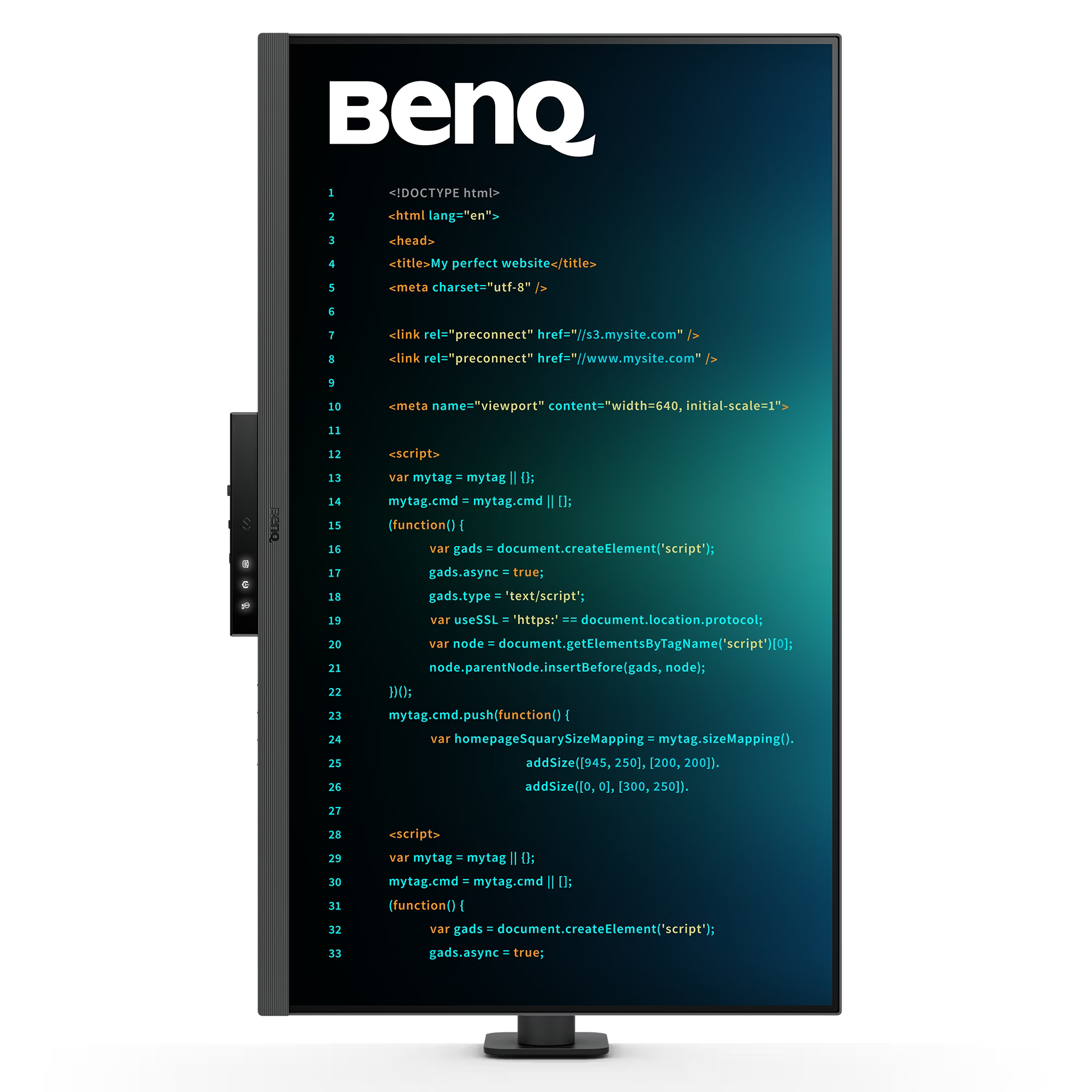 Benq RD320UA 32 inch 4K BenQ Programming Monitor with MoonHalo and Flexible Arm - GOLCHHA COMPUTERS 