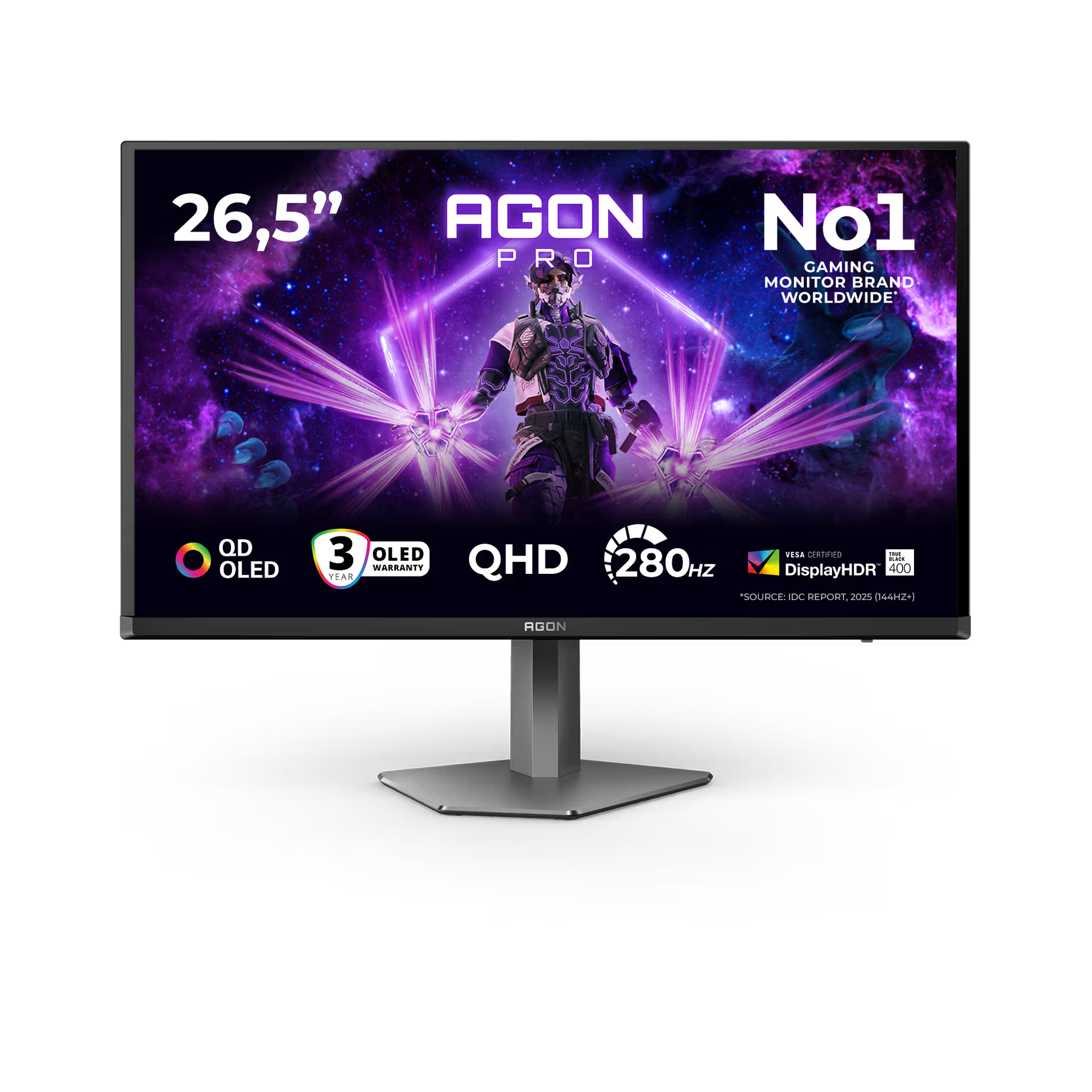 AOC AG276QZD2 27" 2K QHD QD-OLED 280 Hz Gaming Monitor
