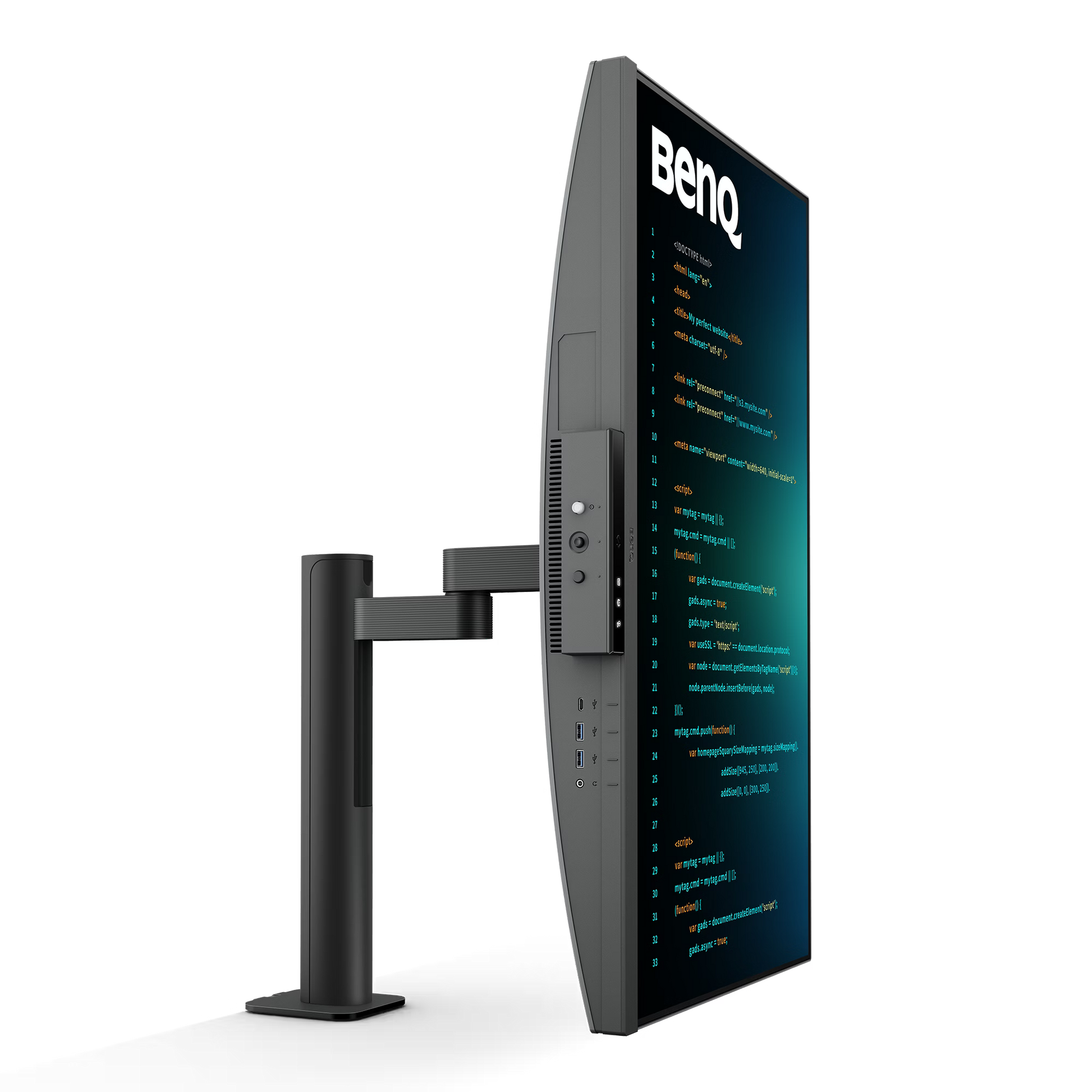 Benq RD320UA 32 inch 4K BenQ Programming Monitor with MoonHalo and Flexible Arm - GOLCHHA COMPUTERS 