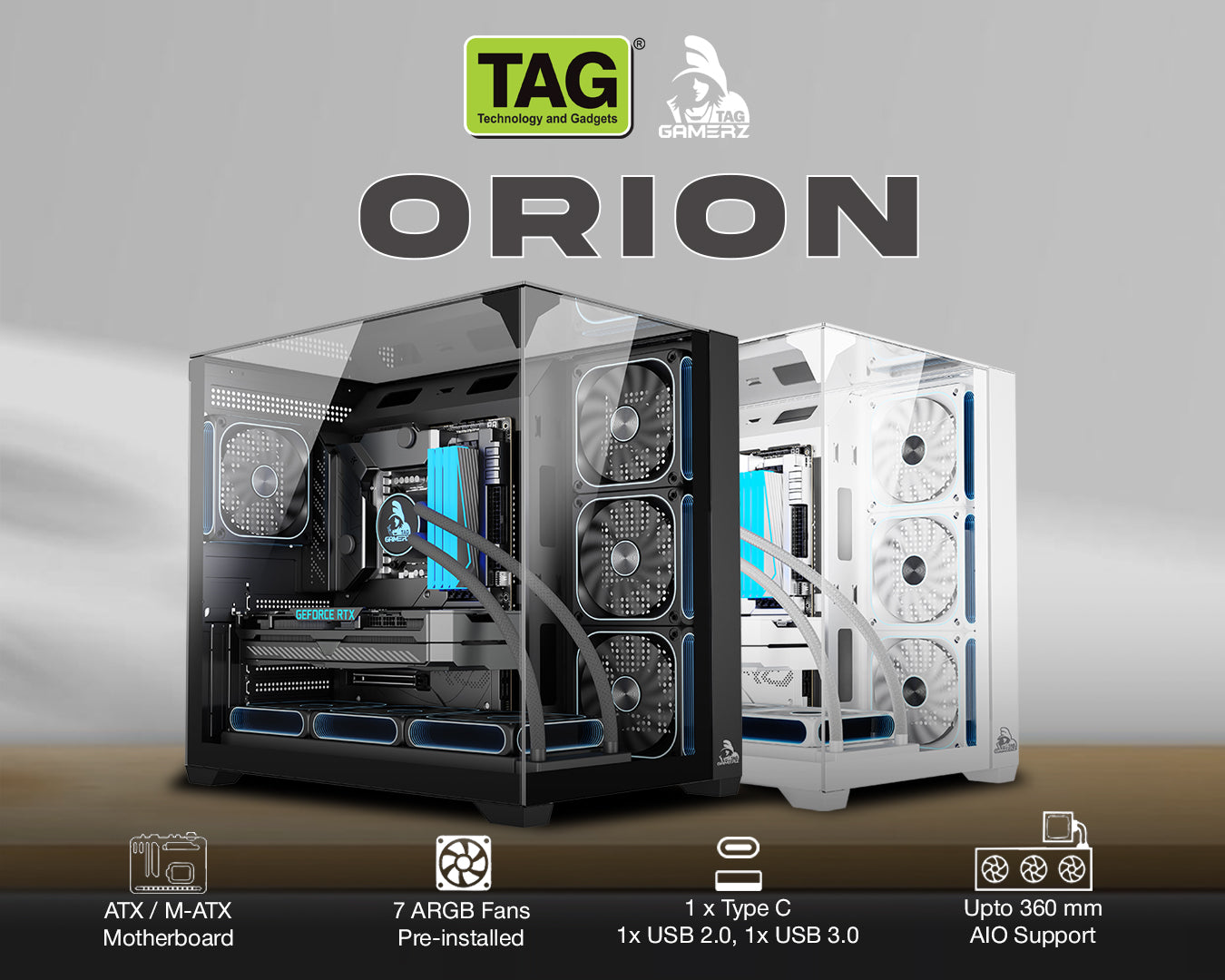 TAG Gamerz Orion Gaming PC Case