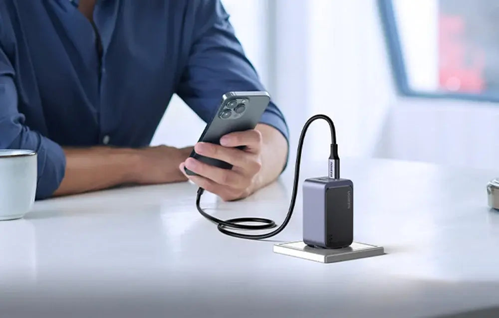 UGREEN Nexode S 65W 3-Port GaN Charger, 2 USB-C + 1 USB-A, EU Plug (35042)
