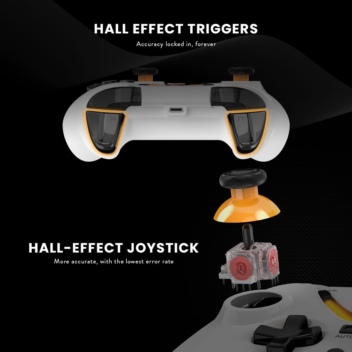 Cosmic Byte Ares Tri Mode Wireless/Bluetooth/Wired Controller, Hall Effect Joystick, Upgraded 1000Hz Polling Rate