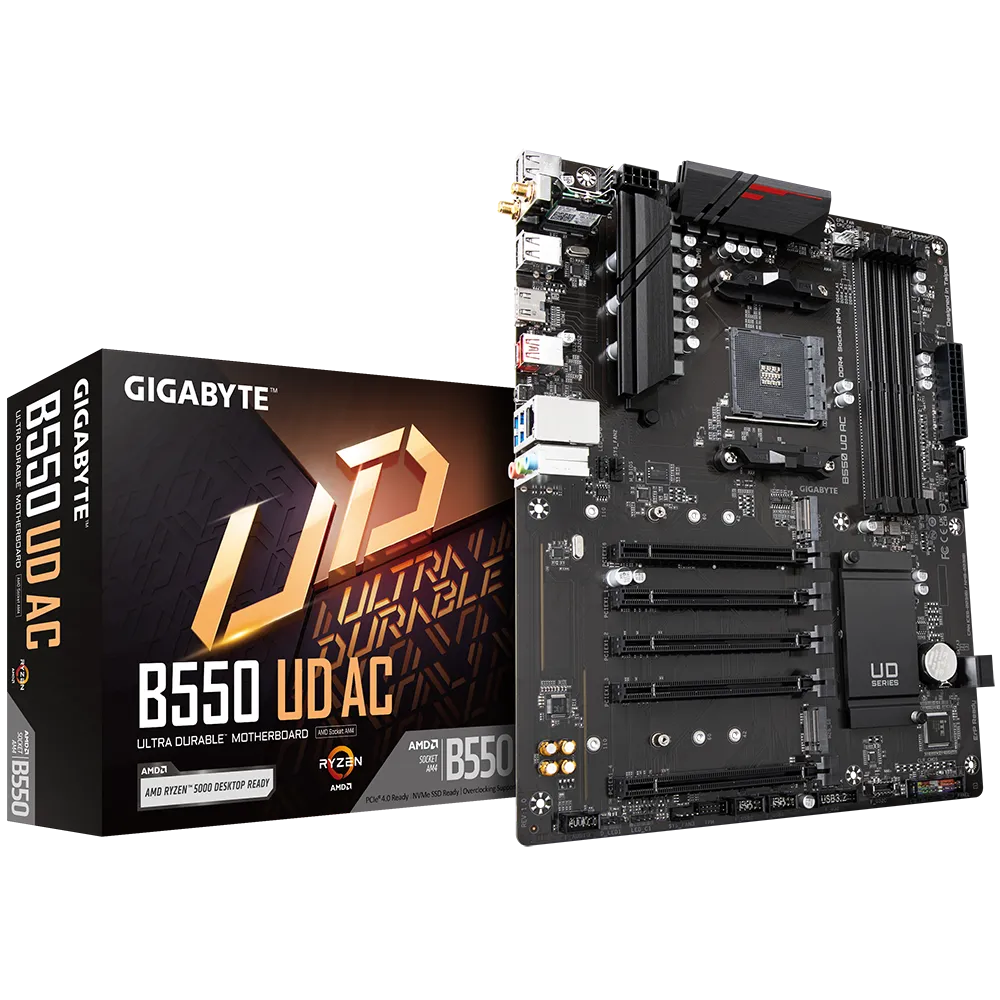 Gigabyte B550 UD AC ATX AMD AM4 DDR4 Motherboard