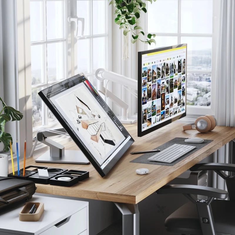 Alogic Clarity Fold Touch 27" 4K UHD Monitor with 65W Power Delivery, Webcam, Touchscreen & Fold Stand