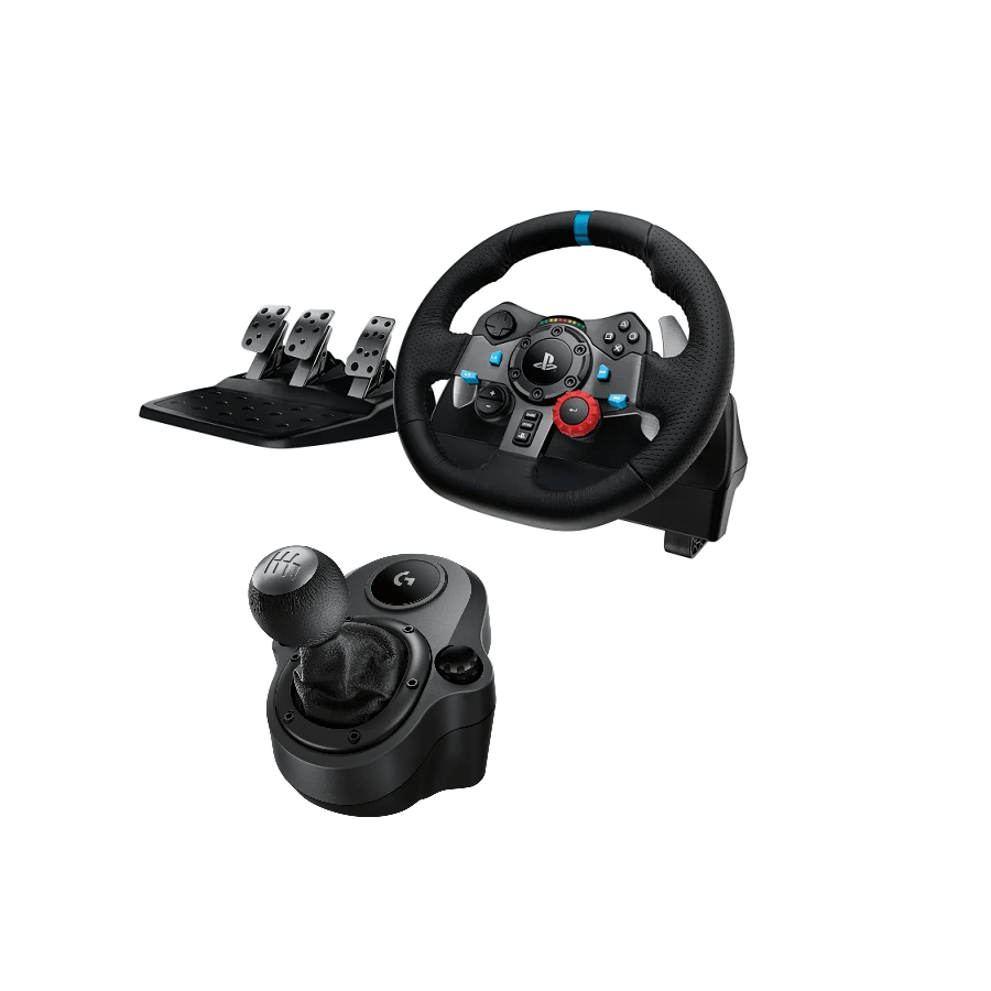 Logitech G29 Driving Force Racing Wheel and G Driving Force shifter Joystick Combo - Golchha Computers