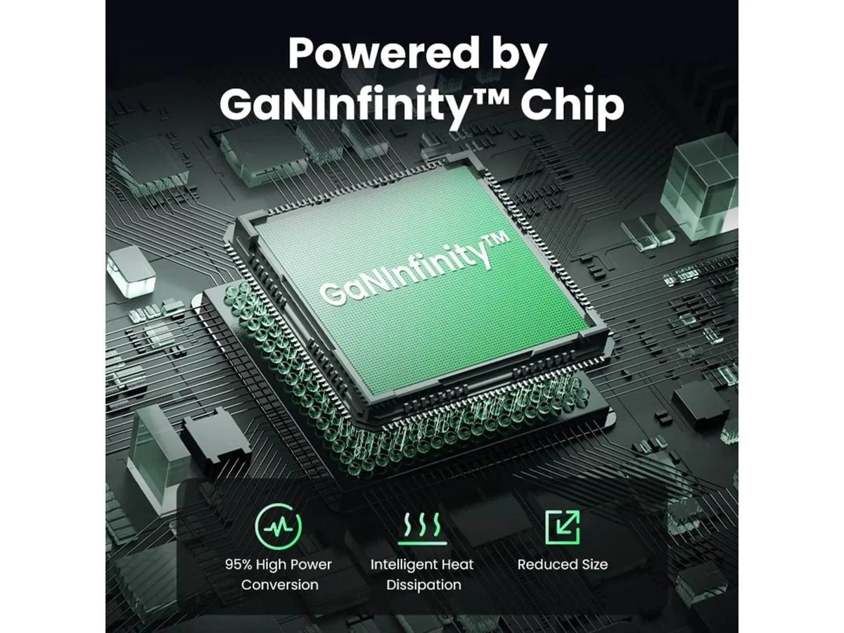 UGREEN Nexode S 65W 3-Port GaN Charger, 2 USB-C + 1 USB-A, EU Plug (35042)
