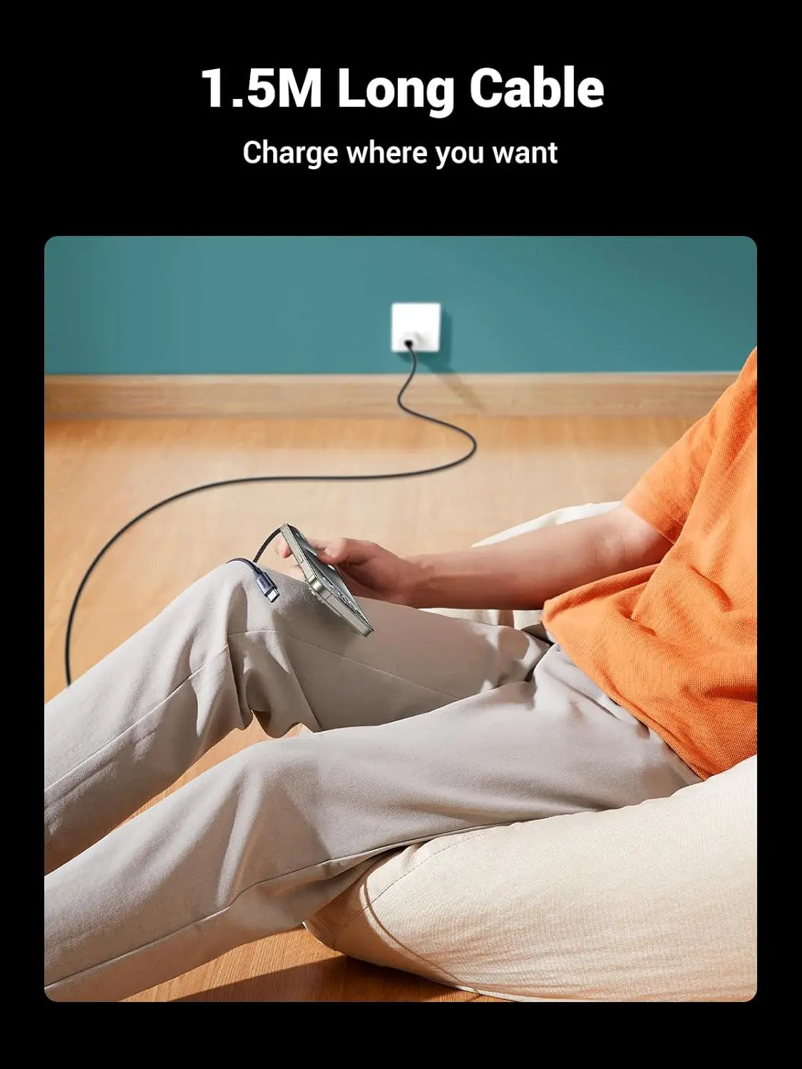 UGREEN 2-in-1 USB-C to Dual USB-C Charging Cable 100W 1.5m (35087)