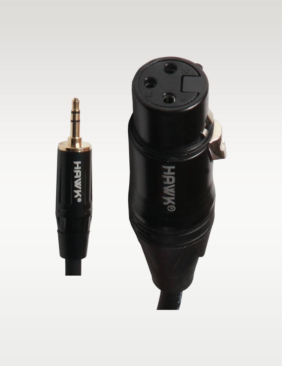 Hawk STXFLU03 3.5 MM Stereo Male to XLR Female -3 Meter - Golchha Computers