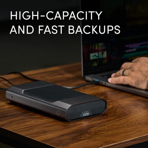 SanDisk Professional 12TB G-Drive® USB-C™ (10Gbps) Desktop HDD for Content Creators, Video Editors & Fast Backups, Up to 250MB/s Read and Write, Mac Ready - Golchha Computers