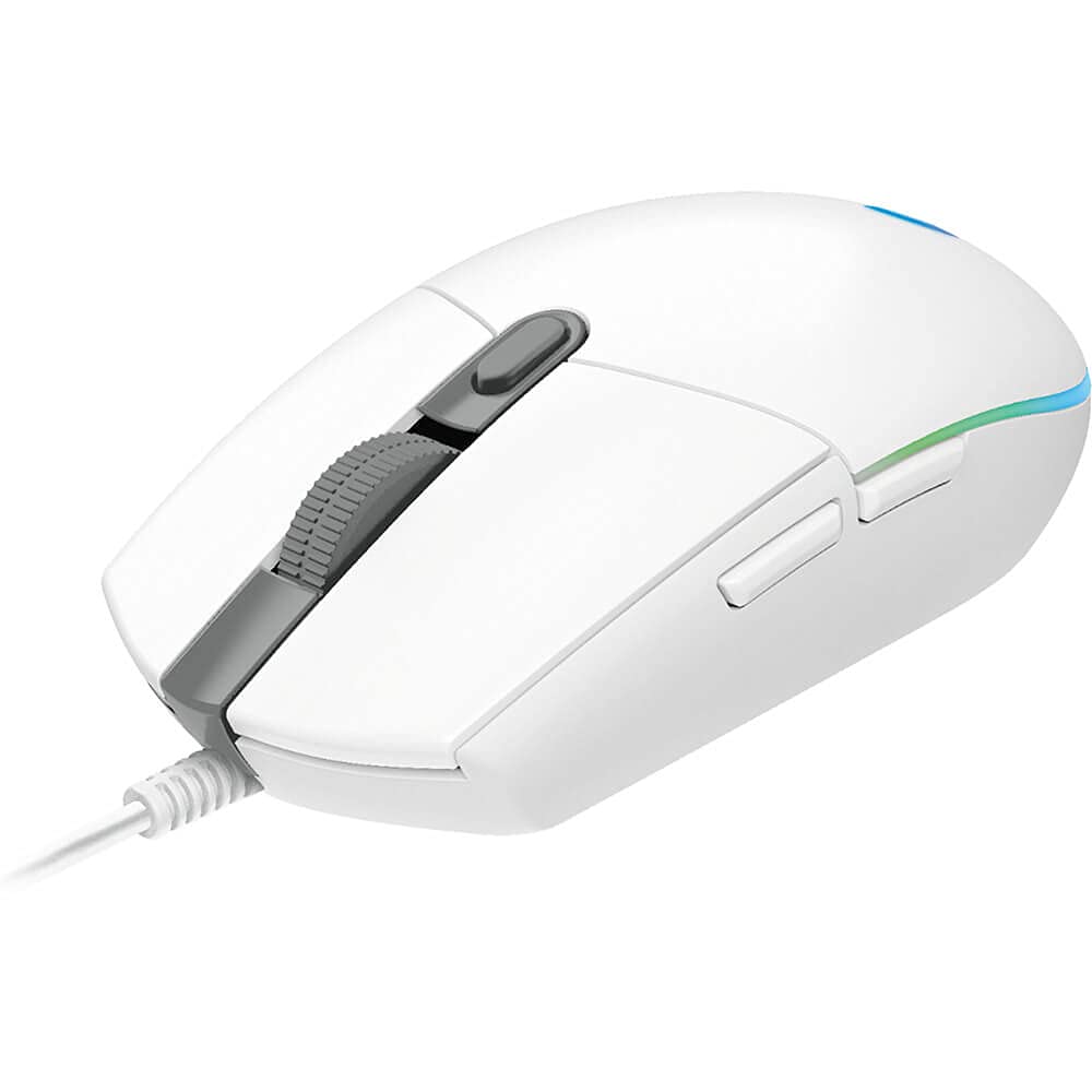 Logitech G203 Wired Gaming Mouse (White) - GOLCHHA COMPUTERS 