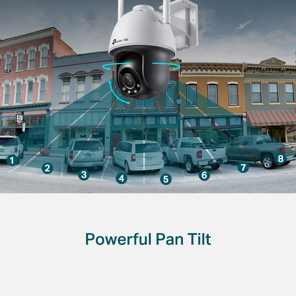 TP Link VIGI C540-W VIGI 4MP Outdoor Full-Color Wi-Fi Pan Tilt Network Camera - GOLCHHA COMPUTERS 