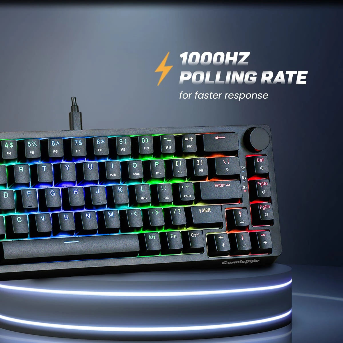 Cosmic Byte CB-GK-33 Astra Hot-Swappable Mechanical Wired & Bluetooth Keyboard with Per Key RGB and Software 4 - GOLCHHA COMPUTERS 